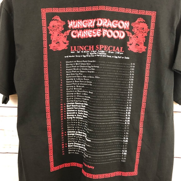NWOT Hungry Dragon Chinese food tshirt - Picture 6 of 8